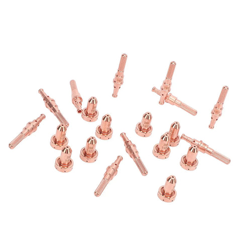Fresh Braze Plasma Cutting Nozzle And Electrode Kit, 20 Piece Combo For SL60 SL100 Torch, brass nozzles for plasma cutting operations.