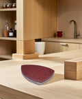 Merryhappy 60pcs Triangle Mouse Detail Sander Sandpaper Sheets With 11-Hole Hook And Loop Backing on wooden surface.