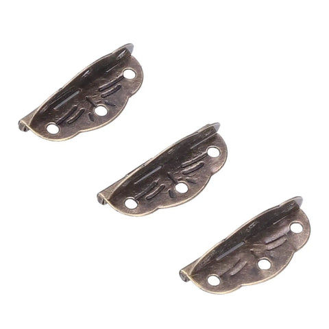 100 Pack Bronze Finish Mini Box Hinges For Wooden Jewelry Boxes, Doll Houses, And Small Cabinets, iron sheet hinges