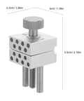 Grab And Go Adjustable Mini Bench Vise Clamp Handy Portable Aluminum Alloy Workbench Tool For Model Building Soldering And Painting Precision Hobbyist Clamp For Small Parts Holding And Delicate Assembly, 5.5cm tall