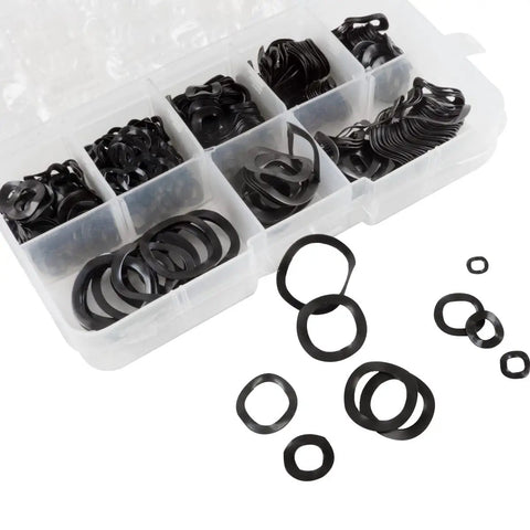 550 Pcs Carbon Steel Spring Wave Washer Gasket Set With 8 Sizes M3 M4 M5 M6 M8 M10 M12 M16 For Hardware And Fasteners Get The Right Fit Heavy Duty Wave Washer Assortment Kit For Precision Assembly. Carbon steel wave washers in storage case, assorted sizes