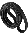 Premium Heavy Duty Serpentine Drive Belt Compatible With Dodge Ford Mazda Jeep Mitsubishi Engines, rubber construction for durability.