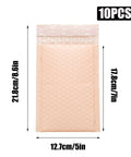 5x7 Inch Self Seal Bubble Mailers 10 Pack Light Pink Waterproof Adhesive Poly Shipping Bags For Mailing Jewelry Makeup Small Electronics And Other Delicate Items.