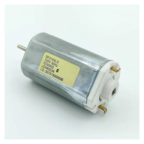 Heavy Duty DC 120V Electric Motor With Beefy Torque Output Runs Ultra Smooth Low Noise Design Built Like A Tank With Dust Resistant Housing For Non Stop Industrial Grind, showing metal casing and wire connections.