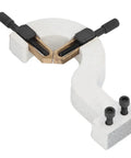 Premium Lathe Rest Steady Fixing Tool For Wood Turning Perfect For Wm 210 And 8x16 Frame white die cast aluminum clamp with black handles