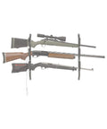 Rear Window Gun Rack for Trucks and Walls Holds Shotgun Rifle and Bow With Adjustable Design Heavy Duty Firearm Mount Secure Two Piece