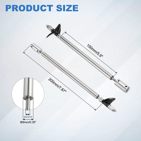 Drive Shaft With Propeller Universal Joint Kit For RC Boats 200mm Shaft 150mm Sleeve 36mm Propeller Stainless Steel