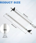 Drive Shaft With Propeller Universal Joint For RC Boats, 200mm Shaft, 150mm Sleeve, 36mm Prop, Stainless Steel 2-Blade Paddle