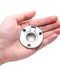 Round Flush Pull Ring Handle 316 Stainless Steel Recessed Pull For Boat Hatch Latch And Furniture Doors held in hand