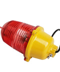 Beefy Weatherproof Obstruction Light For Marine Use Multipurpose Warning Beacon With AC110V Constant On Power Tough UV Resistant PC Housing