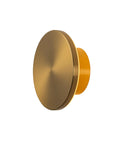 DANCYHOME 6.7" Rechargeable LED Wall Sconce in Brushed Brass with circular brass finish