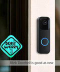 Heavy Duty Doorbell Backplate Replacement For Two Hole Video Doorbell Models With Upgraded Plastic Mounting Plate and Sturdy Metal Lock Clip.