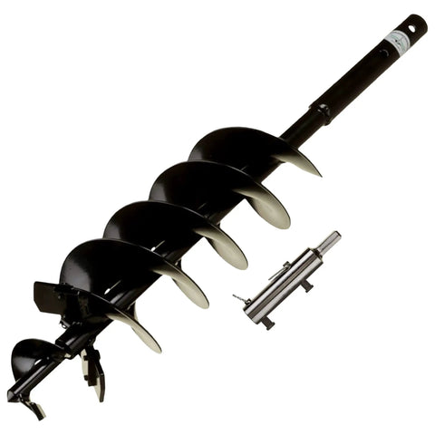Powerful Heavy Duty Planting Auger With Replaceable Parts 5 inch by 28 inch hex drive non slip half inch shaft