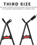 Beefy Heavy Duty Triangle Motorcycle Stand Universal Kickstand For 80 To 500cc Dirt Bikes Supermoto Motocross Enduro Dual Sport Durable Steel Construction Black