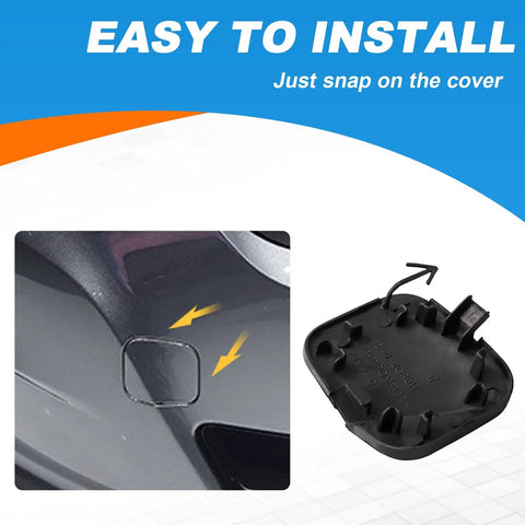 Front Bumper Tow Hook Cover For Nissan Altima 2016 2017 2018 Right Passenger Side Silver Replacement Cap No Fuss Direct Fit
