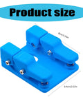 Super Cool Qinkyh Welding Wire Fixture And Soldering Table Clamp, blue plastic, measures 8cm by 6.4cm for versatile wire holding.