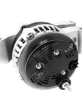 Workhorse 180 Amp Alternator For 3.6L V6 Ram 1500 close-up of SC6 pulley, showcasing heavy duty design and electrical connections.