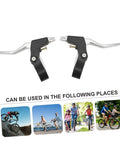 Beefy Aluminum Alloy Bicycle Brake Levers For Mountain And Road Bikes Universal Fit One Pair With 22 Point Two Millimeter Clamp Easy Install