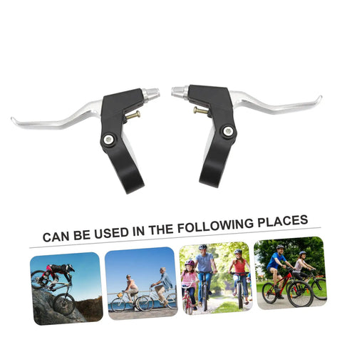 Beefy Aluminum Alloy Bicycle Brake Levers For Mountain And Road Bikes Universal Fit One Pair With 22 Point Two Millimeter Clamp Easy Install