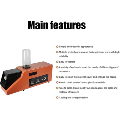 Heavy Duty 3D Printer Filament Extruder Machine With Plug And Play Adjustable Coil Winder And Precision Molds For Rapid PLA And ABS Productions