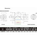Dimensions chart of Compact Mini Drill Press And Bench Lathe Tool Set With Keyless Chuck Electric Motor for DIY projects.