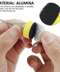 One Inch Sanding Discs Kit, Quick Change Surface Conditioning Discs for Die Grinder, hand holding alumina pad attachment
