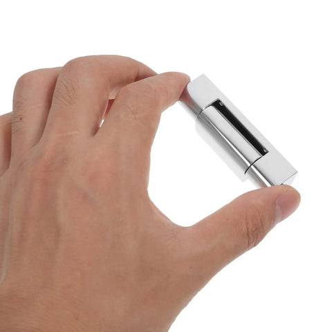 Heavy Duty Zinc Alloy Corner Cabinet Hinge For Industrial Cabinets And Cupboards Easy Install Metal Hinge held in hand