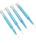 Four In One Ceramic Screwdriver Set Nonconductive Electrician Kit With Slick Rotating Handle For Nitty Gritty Capacitor Resistor Inductor Adjustment And Badass Electronic Circuit Repairs, four blue precision screwdrivers.