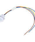 Motion Sensor Light Switch With PIR Infrared Detection, Auto On Auto Off After 30 Second Delay, LED compatible, wiring shown