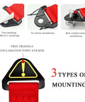 Badass JDM Tow Strap Rock Solid Recovery Rope Slick Red Auto Racing Traction Line mounting options with installation details.