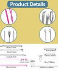 Product details of All In One 8 Piece Drawstring Threader Tool Set For Sewing with dimensions and components shown.