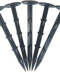 Heavy Duty 4 Inch Landscape Spikes For Weed Fabric Tarps And Erosion Control Durable Plastic Stakes Pack Of 100 For Garden Beds Plant Support And Quick Secure Installation
