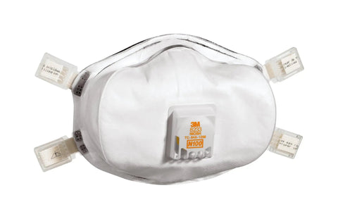 Lead Paint Removal N100 Respirator With Valve 8233 One Pack NIOSH Approved Cool Flow Exhalation Valve And Advanced Filter Media For Easy Breathing All Day Comfort Adjustable Nose Clip Soft Foam Face Seal