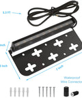 12 Pack 7 Inch LED Hardscape Wall Lights for Outdoors, mounting plate with waterproof connectors and screws