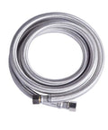 Braided Stainless Steel Dishwasher Connector With 90 Degree Elbow 72 Inch Length 3/8 Inch Compression Coiled View