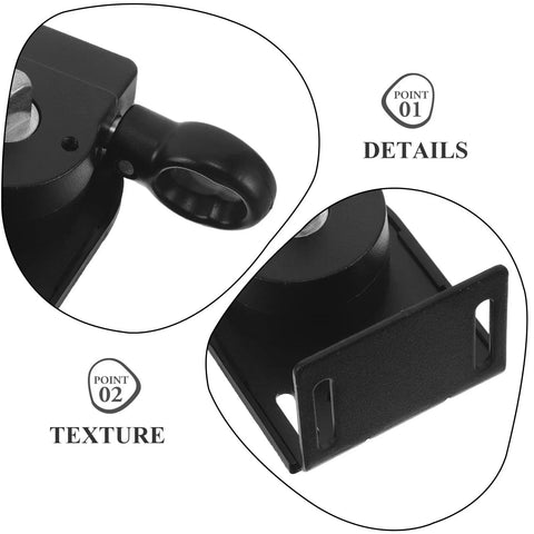 Cabilock Universal Bungee Kit Replacement Parts For Porch And Garage Roller Blinds Featuring Durable Plastic Metal Brackets Plus Safety Cord Locks And Knot Tie Holders For Outdoor Living Room Shade Control black bracket detail