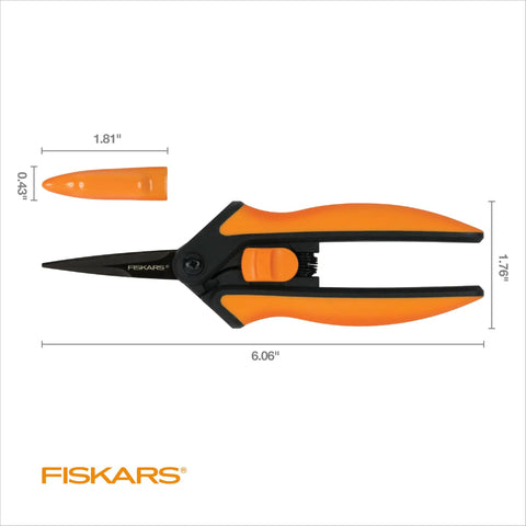 Handy Six Inch Non Stick Pruning Snips Featuring Razor Sharp Micro Tips And Sturdy Carry Pouch For Precision Garden Scissors Making Tough Plant Cuttings Feel Like A Piece Of Pie For Lawn Heroes