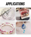 Assorted applications of Rock Solid Jewelry Glue For Crystals And Rhinestones Instant Bond Adhesive in various craft items