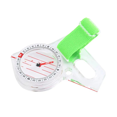 Thumb Compass For Hiking And Map Reading With Quick Return Needle And Crystal Clear Scale Flexible Finger Strap