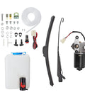 UTV Windshield Washer Pump Kit With 12V Wiper Motor For Polaris RZR Ranger General Can Am X3 Universal Fit with reservoir and hose