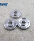 Win-Win three silver metal inlet poppets with central bore for direct-drive waterjet pump