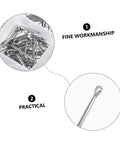 Pro Grade Cotter Pin Kit 420 Piece Stainless Steel Assortment For Cars, Garage, Workshop, Farm And Garden Projects, Heavy Duty Fasteners, Clips And Dowels For Quick Repairs And Secure Fits. stainless steel cotter pins in box, fine workmanship