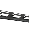 Vanity Light Fixtures Over Mirror LED Dimmable Three Light Bath Light In Black Finish, sleek modern design for bathroom