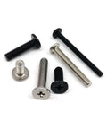 Gotta Have This Twenty Five Piece Carbon Steel Phillips Cross Recess Set M2 M3 M4 Ultra Low Profile Thin Wafer Black Zinc Screws For Laptop And Phone Fixes Lock In This Badass Gear assorted screws in black and silver finishes.
