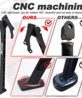 CRF150R Kickstand For Dirt Bike Side Stand Lightweight 6061 Aluminum With Large Footpad CNC machining comparison