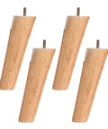Solid Wood Tapered Sofa Legs Set Of 4 With Pre Drilled M10 Bolts 8cm Replacement Feet For Couch Chair Cabinet Dresser Desk And TV Stand