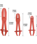 Top Notch 3 Pc Oil Pipe Clamp Tool Kit For Car Enthusiasts Line Pinchers And Sealers Perfect For Fixing Leaks Crushing Fuel Lines And Sealing Oil Pipes Like A Boss Without Breaking The Bank Today, red 3-piece plastic clamp sizes 250mm 185mm 155mm