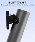 Side view of Aluminum Charging Stand For Ray-Ban Meta Smart Glasses Portable Dock showcasing durable aerospace aluminum material.