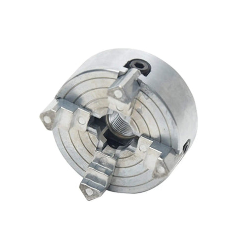 4 Jaw Lathe Chuck For Mini Wood Lathe, A Workhorse Self Centering Wood Turning Chuck With Connecting Rod And Wrench, High Precision