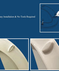 8 Pack Toilet Seat Bumpers Replacement Kit For Standard Toilets, Fits Models 1133070 And 1236365, Quick Snap In Installation